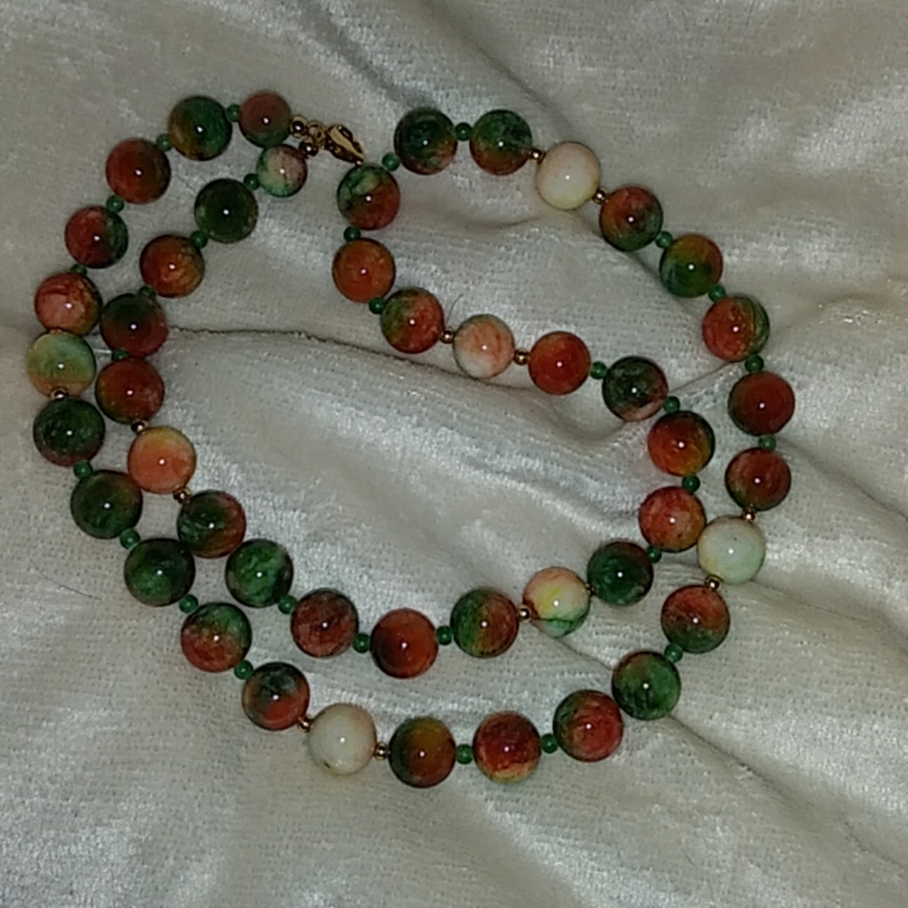 27" Premium Jasper Round Polished Beads 14K GF